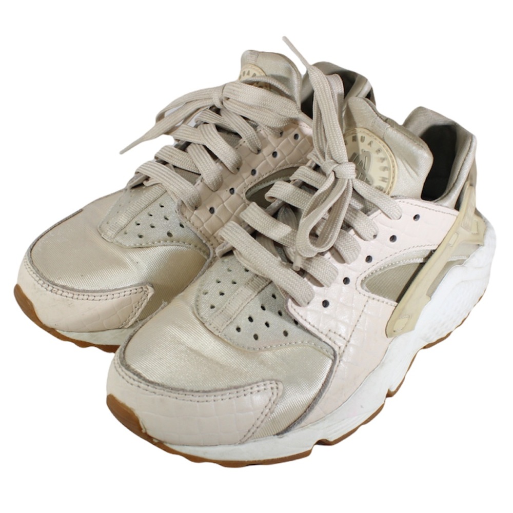 NIKE Huarache Women Girl Running Shoes Neutral Champagne 6